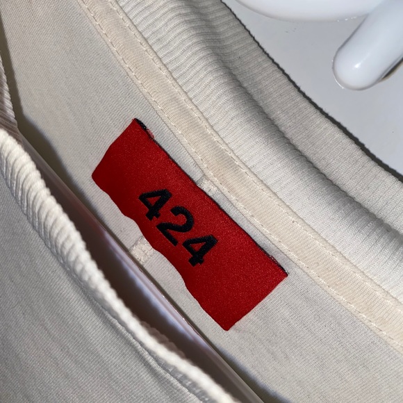 424 White Oversized T-Shirt - Picture 2 of 5